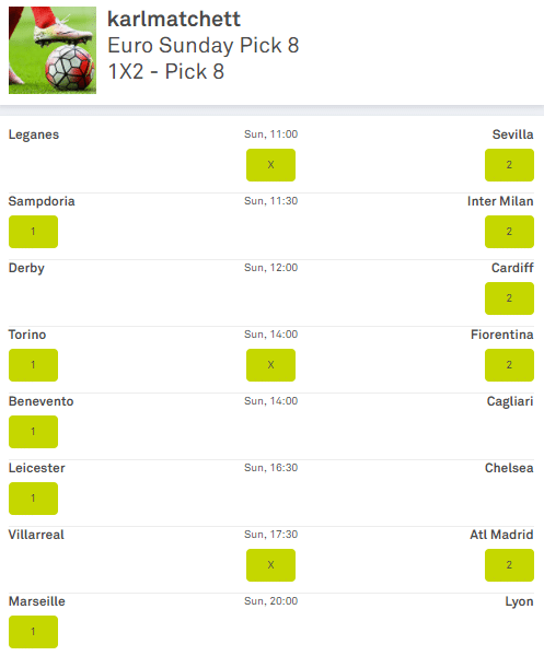 European Pick 8 Syndicate